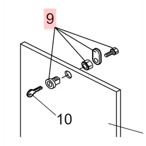 FAAC 640 Barrier Cabinet Door Lock
