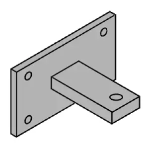 FAAC Plate & Rear Bracket